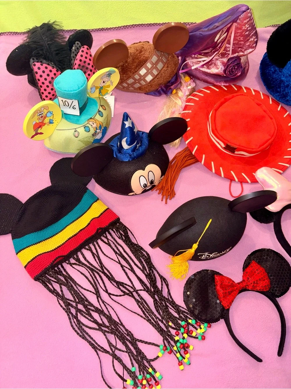 ✨ MAGICAL LOT! 17 Authentic Disney Parks Ear Hats & Minnie Headbands ✨ AMAZING